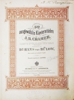 50 Ausgewahlte Klavieretuden von J B Cramer артикул 663c.